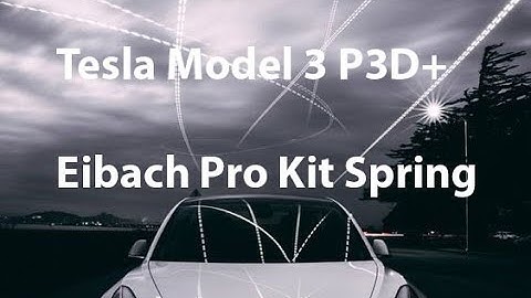 Tesla Model 3 Performance Plus Eibach Pro Kit