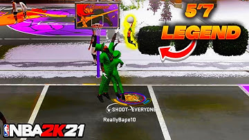 a LEGEND 5’7 99 Overall Build on NBA 2K21 is the MOST FUN i EVER HAD !!!!