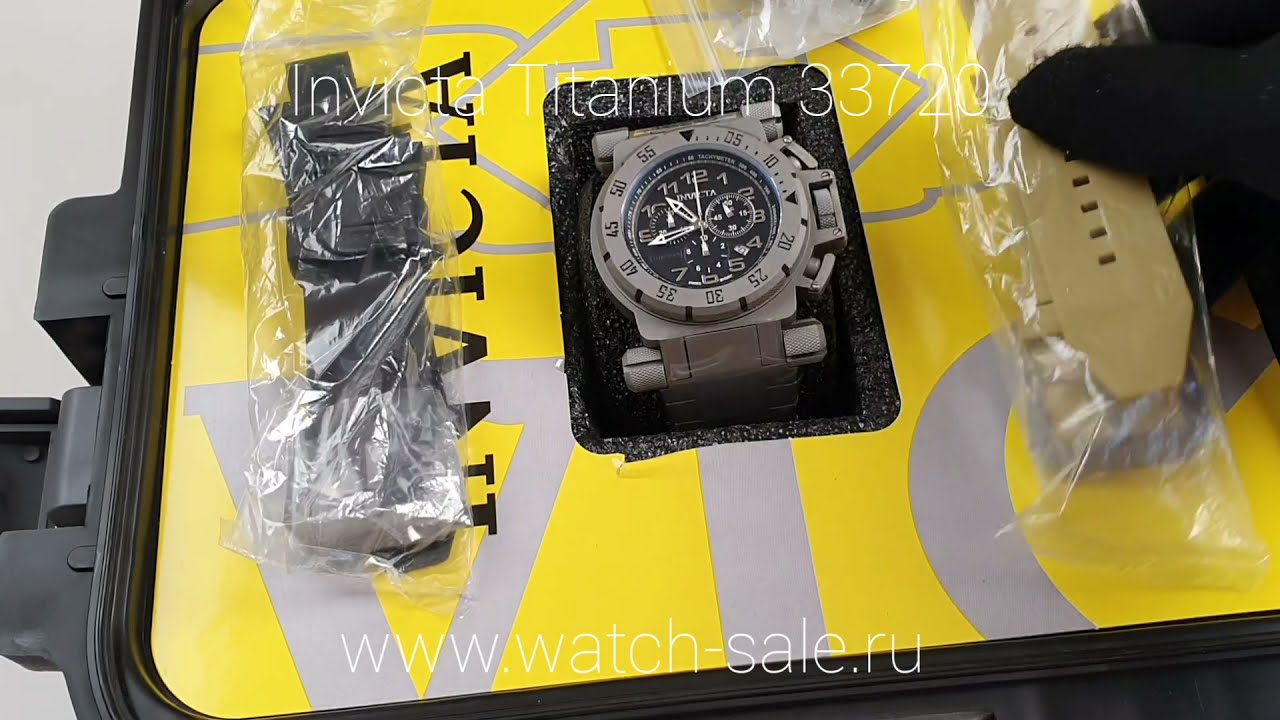 Часы мужские Invicta Coalition Forces Titanium (с дополнительными ремнями) 33720