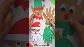 Christmas Handprint cards for kids #christmascrafts #christmascards #christmascards #craftsforkids