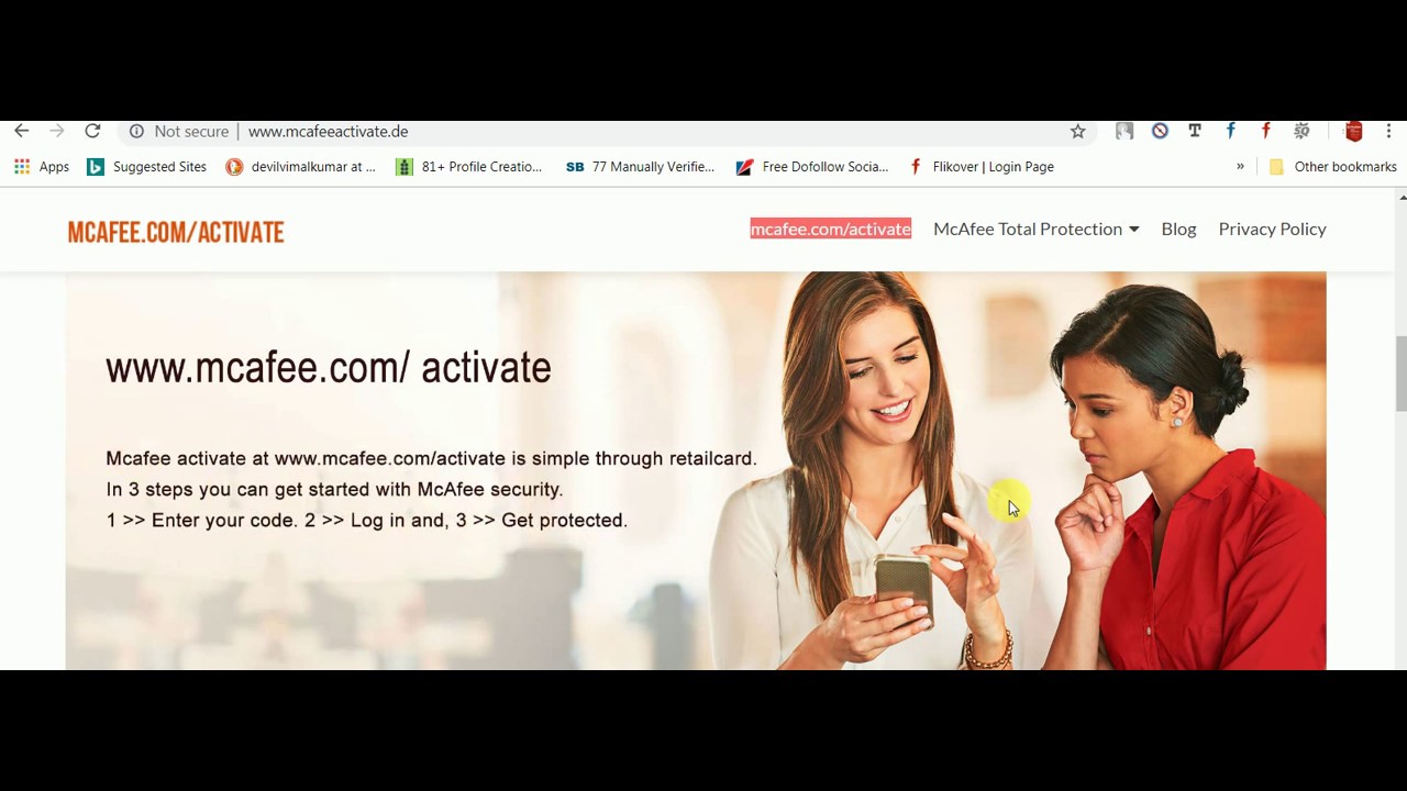 Mcafee activate youtube