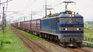 JR貨物 信越本線を往く 高速貨物列車ほか8本 前川カーブにて