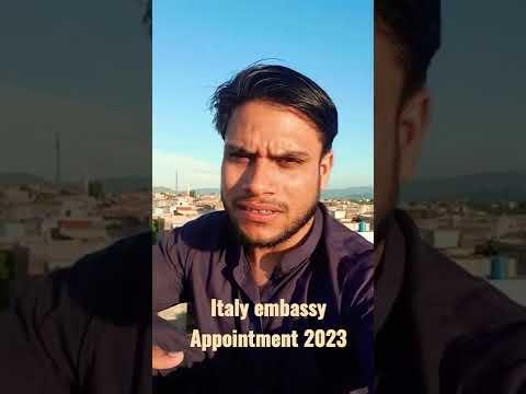 Italy embassy  Appointment 2023