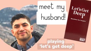 Playing ‘let’s get deep’ with my husband! at home date night 🥰