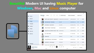 Beautiful Modern UI having Music Player for Windows, Mac and Linux computer. screenshot 5