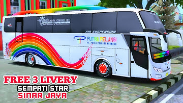 UPDATE AGAIN CUY!!️JETLINER SCANIA K360 IB!!️FRRE 3 LIVERY CUY 😎