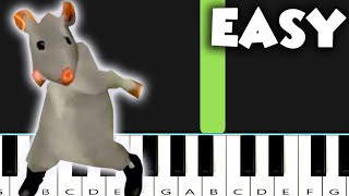 Rat Dance Meme EASY PIANO | Piano Tutorial