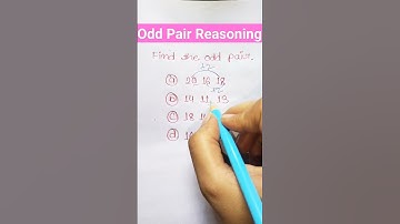 Odd Pair Reasoning||SSC mts, chsl,cgl,cpo(bsf,crpf,cisf,ssb) #reasoning #shorts #viral #ssc #job
