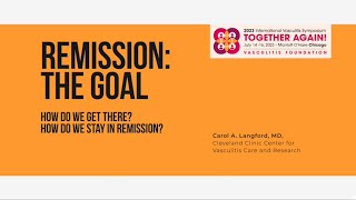 Remission: How Do We Get There  2024