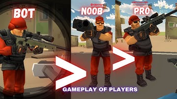 BOT & NOOB & PRO IN STRIKE FORTRESS BOX || Gameplay OF  players|| HACKER BOY