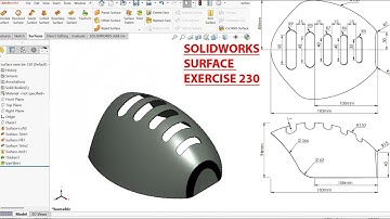 Advanced Surface modeling exercise 230 design in solidworks
