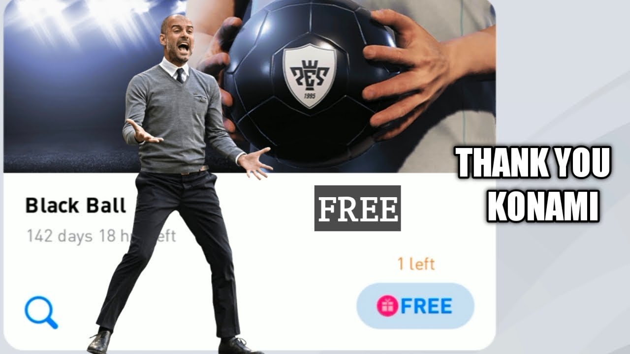 Omg!!!free black ball | tricks | thank you konami | efootball pes 2020