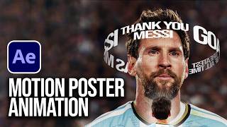 How to make a MOTION POSTER in After Effects | After Effects Tutorial