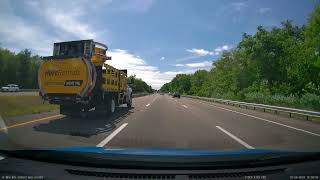 Driving from New Bedford MA to Middletown RI on our way to Ocean Ave in Newport