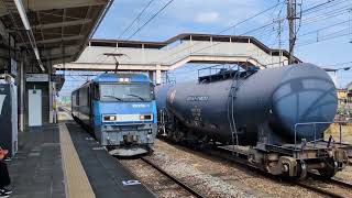 [単8764レ]EH200-1[髙]単機が倉賀野駅4番線に到着