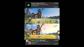 Comparison Bicubic Shaders and Newb LMI | Minecraft #minecraft #shorts Comparison Bicubic Shaders and Newb LMI | Minecraft #minecraft #shorts
