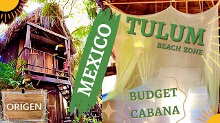 :: TULUM ~ AFFORDABLE JUNGLE CABAÑA HOTEL TOUR in BEACH ZONE - ORIGEN - PERFECT FOR BUDGET TRAVEL ::