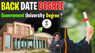 Back Date Degree Govt. University Degree Back Date Degree.