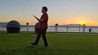 Download Lagu Woodford asd boy practicing Taichi at sunset by the Aegean Sea MP3