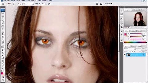 Bella Swan (Kristen Stewart) Photoshop Vampire Makeover