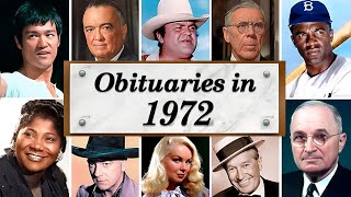 Famous People We Lost in 1972 | Obituary in 1972