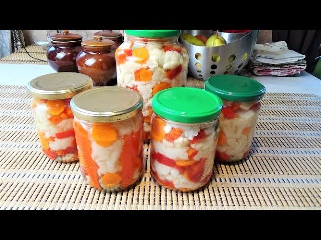 ЦВЕТНАЯ КАПУСТА НА ЗИМУ/ Простой рецепт