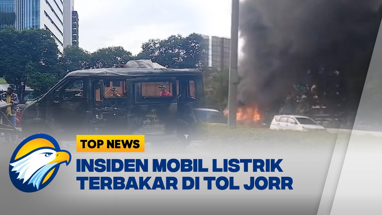 Mobil Listrik Ludes Terbakar di Tol Jorr [Top News]