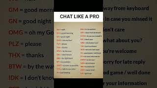Text Like a Gen-Z Pro 😎 26 Chat Shortcuts Everyone Uses | W8, GM, IMO Explained #shorts