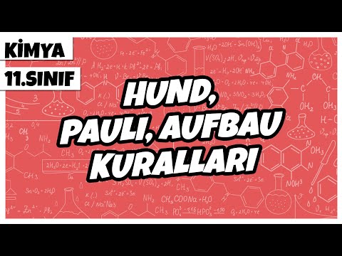 11. Sınıf Kimya - Hund, Pauli, Aufbau Kuralları | 2022
