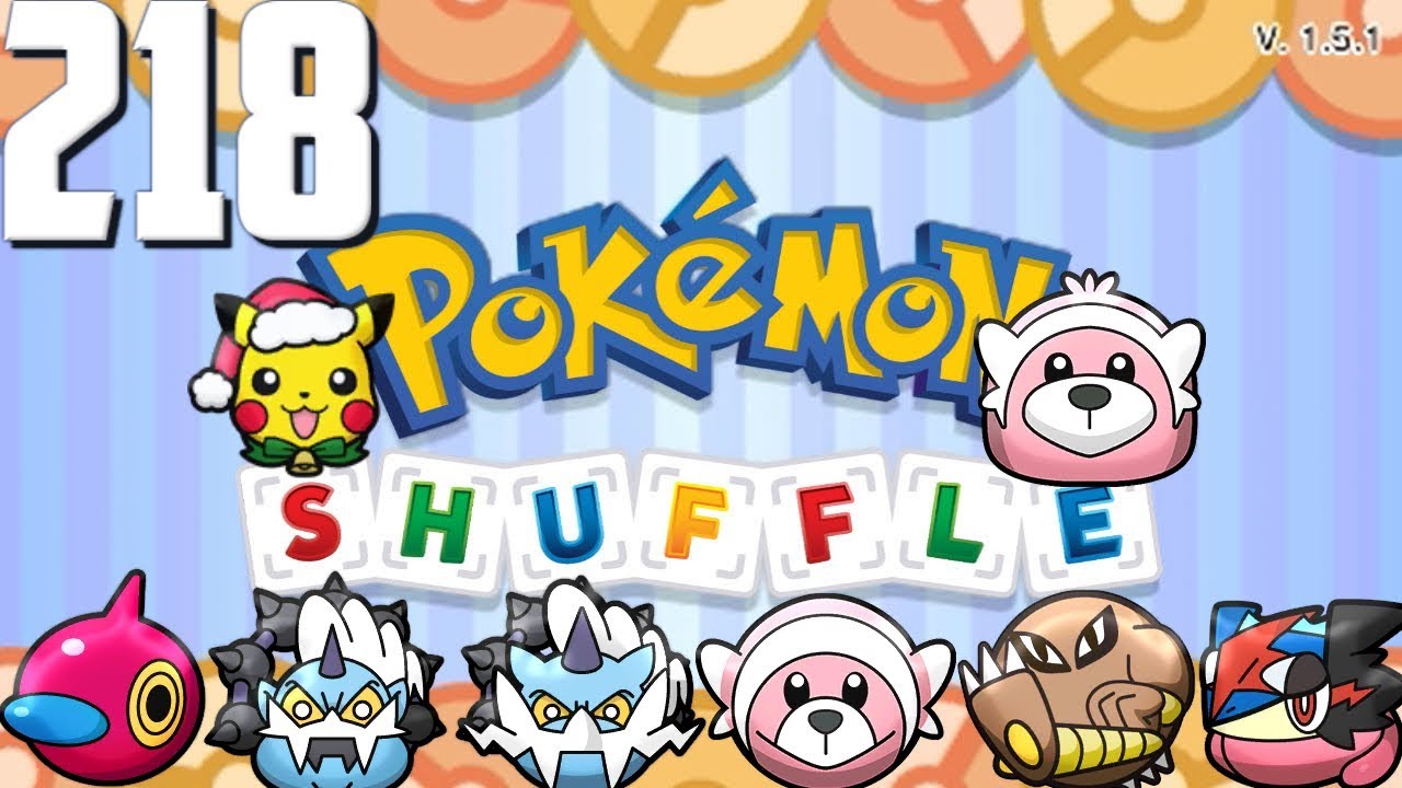 Pokemon Shuffle - Pikachu, Thundurus, Stufful, Hitmonlee, Ash