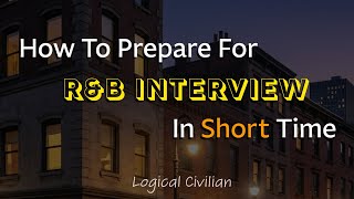 How to Prepare for R&B Interview | Complete Strategy for R&B Interview | R&B AE Interview | #gpsc