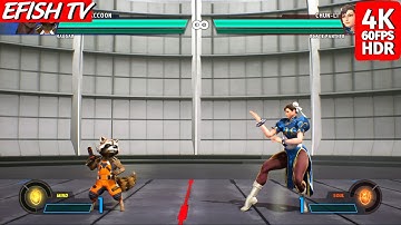 Rocket Raccoon & Haggar vs Chun-Li & Black Panther - Marvel vs Capcom: Infinite | PS5 4K 60FPS