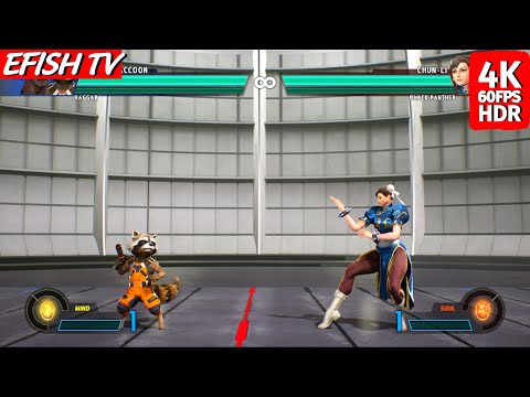 Rocket Raccoon & Haggar vs Chun-Li & Black Panther - Marvel vs Capcom: Infinite | PS5 4K 60FPS