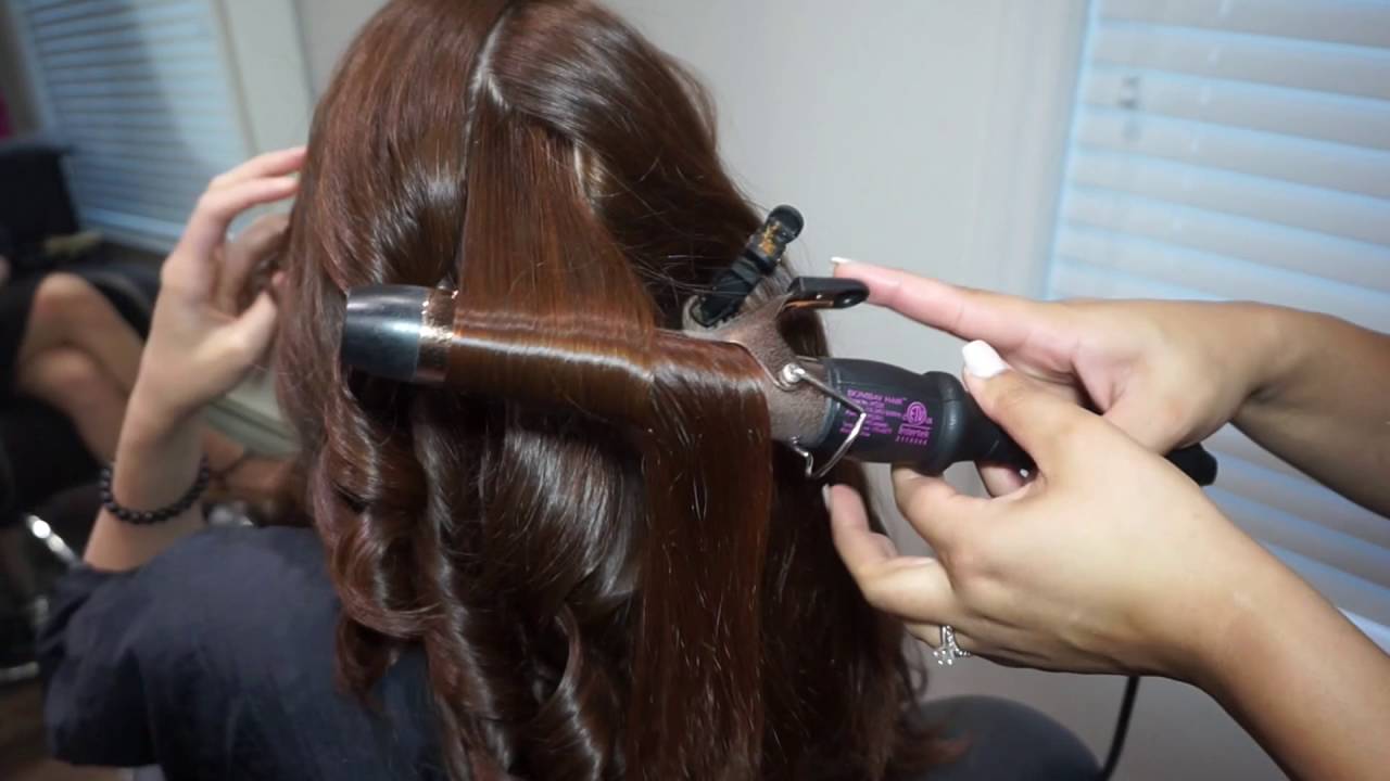 Loose curls with curling iron hair tutorial YouTube