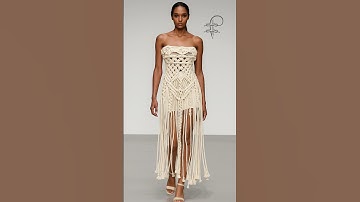 DIY BOHO DRESS🤍#diy #macrame #nannachrist