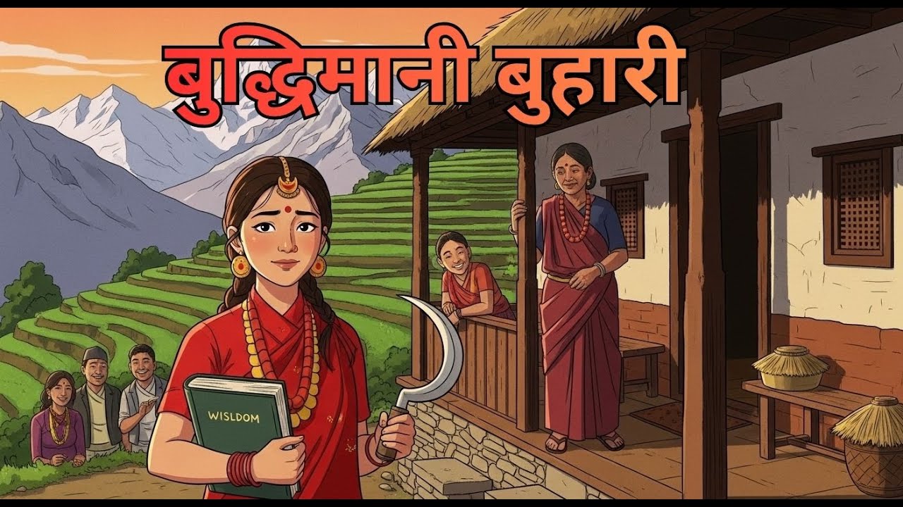 बुद्धिमानी बुहारी | सासू बुहारी लोककथा | नेपाली लोककथा | Nepali Story |