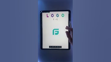 F+G Logo Design 🔥 design by iPad Pro M1 | Affinity designer ✍️ #shorts