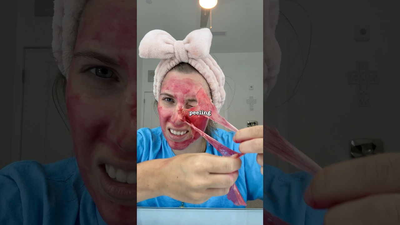 It stained my face…