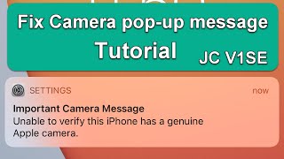 Fix iPhone Camera and pop-up Message 【Tutorial】JC-V1SE Review Camera Repair kits | iPhone 12 Pro