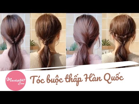 Video Các kiểu Buộc tóc thấp sang chảnh Hàn Quốc đơn giản,... - youtube