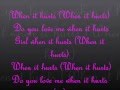 Avant-When it Hurts (Lyrics)