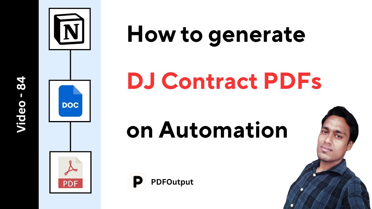 DJ Contract Form PDF (How to create DJ Contracts on automation in Notion)