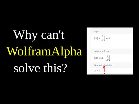 WolframAlpha can't solve