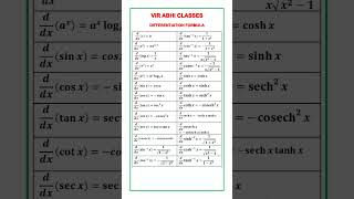#viral#viralvideo #maths #differentiationformulas #differentiation #virabhiclasses