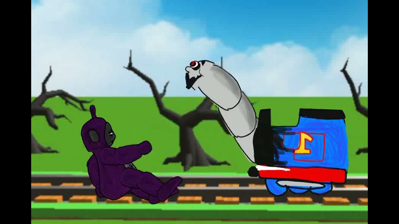 Tinky Winky (slendytubbies) vs Cursed Thomas 