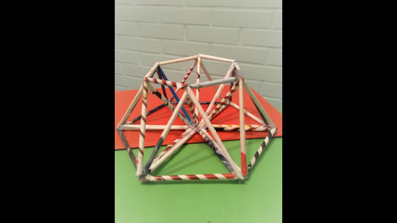 código Demostrar Monótono Como hacer una Estructura con tubos de papel de revista muy resistente con  forma de hexágono - YouTube
