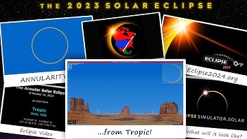 The Annular Solar Eclipse of October 14, 2023 from Tropic, UT