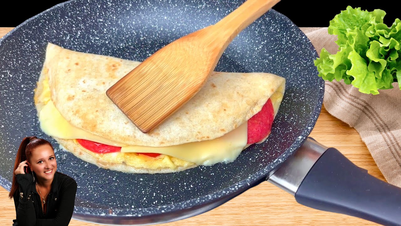 🥙 Лаваш + яйца Самый быстрый завтрак из лаваша за 5 минут Идея завтрака - Быстро и вкусно