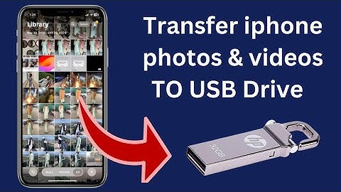How to transfer photos and videos from iphone to USB flash drive without computer