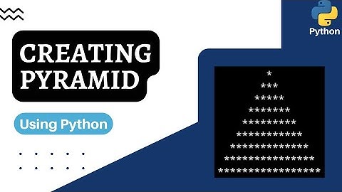 Creating Pyramid Using Python ||Python programming|| Easy programs using Python